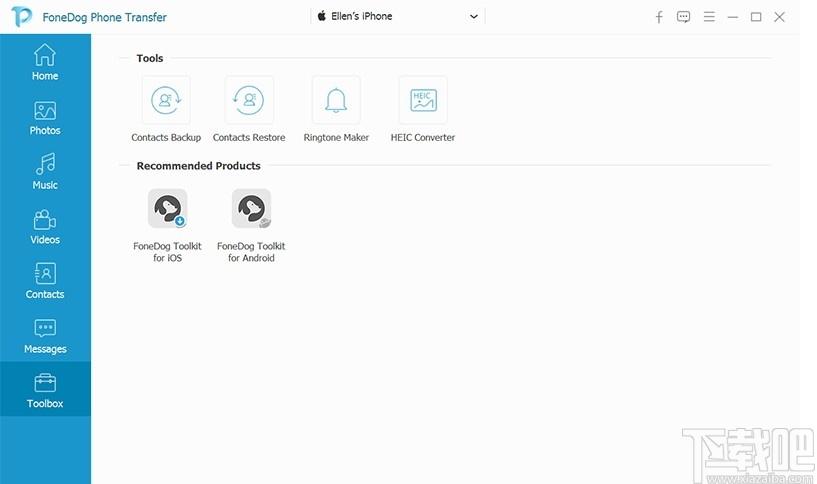 FoneDog Phone Transfer下载,手机电脑文件互传,文件管理,文件传输