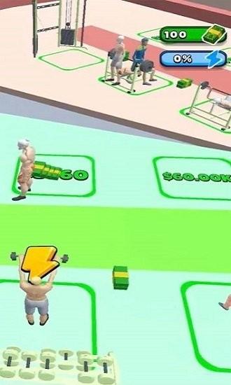 健身房闲置3d最新版下载,健身房闲置3d,放置游戏,经营游戏